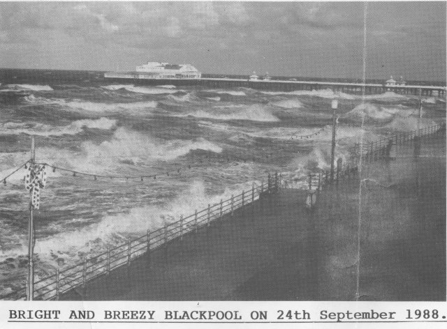 Bright and breezty Blackpool on 24 September 1988