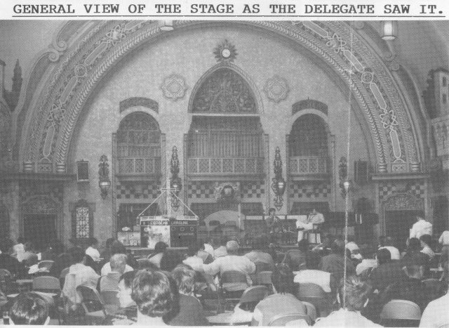 A general view from the stage as the delagate saw it